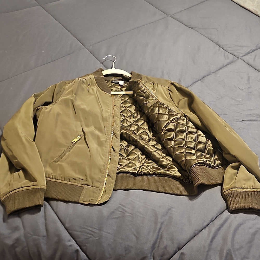 Olive Bomber Jacket
